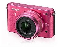 Nikon 1 J2 + Objektiv 10-30mm F3.5-5.6 pink - Digitální fotoaparát