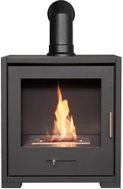 OKO Bioethanol fires S3 biokrb na ethanol se šikmou rourou, volně stojící, antracitově šedý - Bioethanol Fireplace