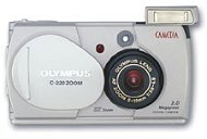 Olympus C-220 Zoom, kompaktní, 2 mil. bodů, zoom 3x