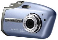 Olympus [mju:] Mini Digital S blankytně modrý (lagoon blue), CCD 5 Mpx, 2x zoom, 1,8" LCD, Li-Ion, x - Digital Camera