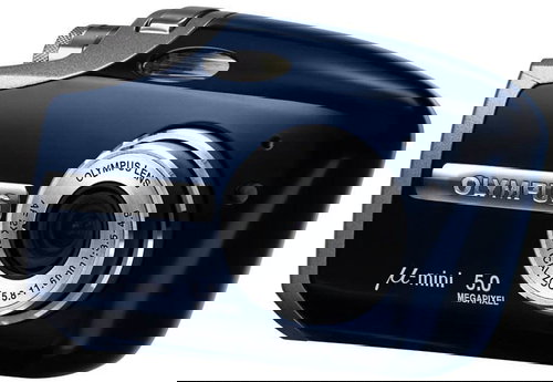 Olympus [mju:] Mini Digital S - tmavě modrý (dark blue), 5.0 mil. bodů, optický / digitální zoom 2x  - Digital Camera - Main image