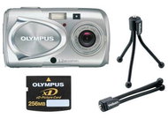 Olympus [mju:] 300 Digital - 3.34 mil. bodů, zoom 3x + xD karta 256MB + náhradní baterie Hahnel + st - Digital Camera