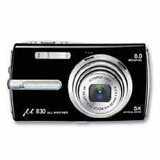 Olympus [mju:] 830 Digital černý (midnight black), CCD 8 Mpx, 5x zoom, 2.5" LCD, Li-Ion, face detect - Digital Camera - Main image
