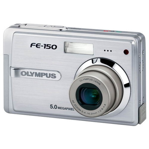 Olympus FE-150 Zoom, CCD 5 Mpx, 3x zoom, 2.5" LCD, Li-Ion, xD - Digital Camera - Main image