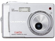 Olympus FE-5500 Zoom - 5,0 mil. bodů, zoom optický 3x / digitální 4x, interní paměť 14 MB + slot na  - Digital Camera