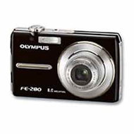 Olympus FE-280 Zoom černý (black), CCD 8 Mpx, 3x zoom, 2.5" LCD, Li-Ion, xD, face detection - Digital Camera