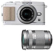 OLYMPUS E-P3 + Objektivy 14-42mm II R + 40-150mm white/ silver - Digital Camera