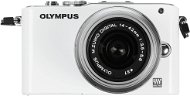  Olympus PEN E-PL3 + 14-42 mm Lens II R white/silver + external flash  - Digital Camera