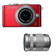 OLYMPUS E-PL3 + Objektivy 14-42mm II R + 40-150mm red/ silver - Digital Camera