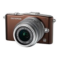 OLYMPUS E-PM1 + Objektiv 14-42mm II brown/ silver - Digital Camera