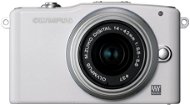 OLYMPUS E-PM1 + Objektiv 14-42mm II white/ silver - Digital Camera