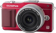 Olympus PEN PEN E-PM2 + objektiv 14-42mm II R red/ silver - Digital Camera