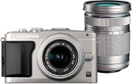 Olympus PEN E-PL5 + objektivy 14-42mm II R + 40-150mm R silver/ silver - Digitálny fotoaparát