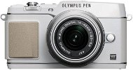 Olympus PEN E-PL5 14-42 mm II Objektiv + R weiß / silber + externen Blitz - Digitalkamera