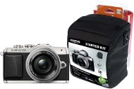 Olympus PEN E-PL7 strieborný + objektiv 14 – 42 mm Pancake Zoom + Olympus Starter Kit zdarma - Digitálny fotoaparát