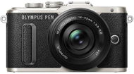 Olympus PEN E-PL8 - black + 14-42 mm EZ ED Pancake Lens - black + Olympus Starter Kit - Digital Camera