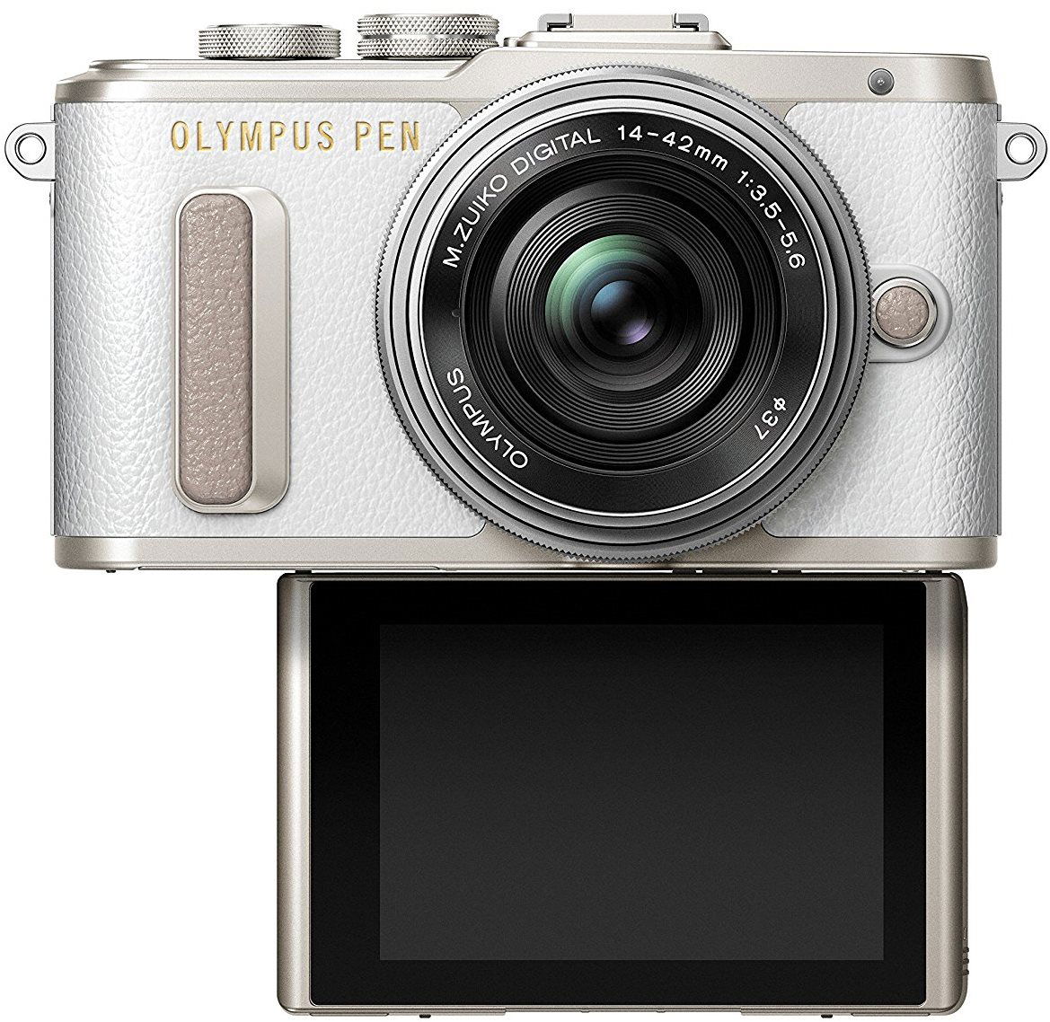 Olympus PEN E-PL8 white + Pancake Lens ED 14-42EZ Silver - Digital