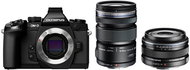  Olympus E-M1 black + 12-50 mm + 17 mm + battery grip  - Digital Camera
