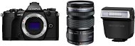 Digitális fényképezőgép Olympus E-M5 Mark II Fekete váz + ED 12-50 mm objektív fekete - Digitális fényképezőgép