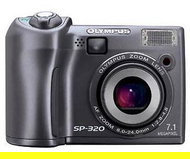 Olympus SP-320, CCD 7 Mpx, 3x zoom, 2.5" LCD, 2x AA, xD - Digital Camera
