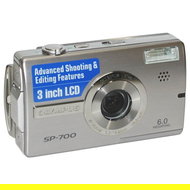 Olympus SP-700 UltraZoom - stříbrná (silver), 6,0 mil. bodů, zoom optický 3x / digitální 4x, interní - Digital Camera