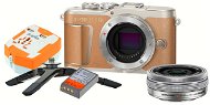 Olympus PEN E-PL9 Brown + M.Zuiko Pancake 14-42mm + Travel Kit - Digital Camera