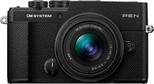 OM System PEN Black + M. Zuiko Digital 14-42mm F3.5-5.6 III Black Main image OM System PEN Black + M. Zuiko Digital 14-42mm F3.5-5.6 III Black - Digital Camera - Main image