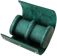 OLEVS Europe Leather case for two watches green - Watch Box