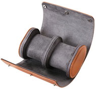 OLEVS Europe Leather case for two watches beige - Watch Box