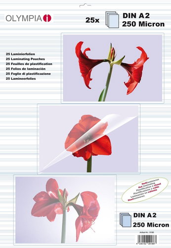 Olympia A2/500 Glossy - package 25 pcs - Laminating Film - Main image