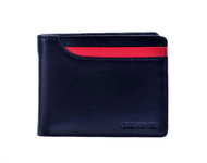Old River men's casual wallet, black / red - Wallet