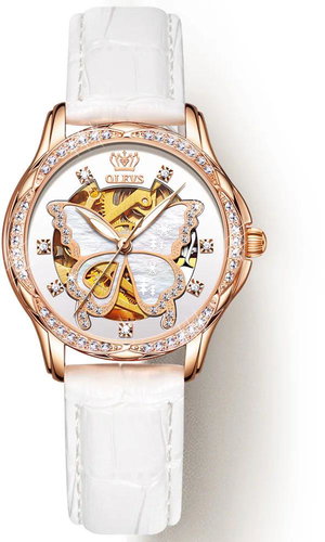 OLEVS White Butterfly 6622 - Women's Watch - Main image