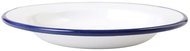Olymp Plate 24,5 cm, 0,8 l, white with blue rim 154/01b - Plate
