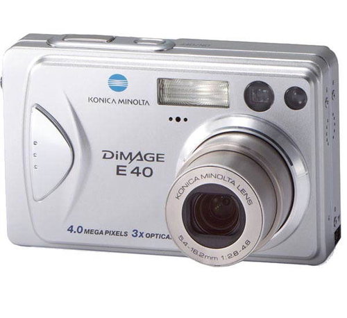 Konica Minolta DiMAGE E40, 4.25mil., 3x opt. / 4x digit. zoom - stříbrný (silver) - Digital Camera - Main image
