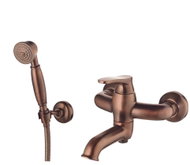 OMNIRES ART DECO bath mixer with shower set, brushed copper (AD5131ORB) - Tap