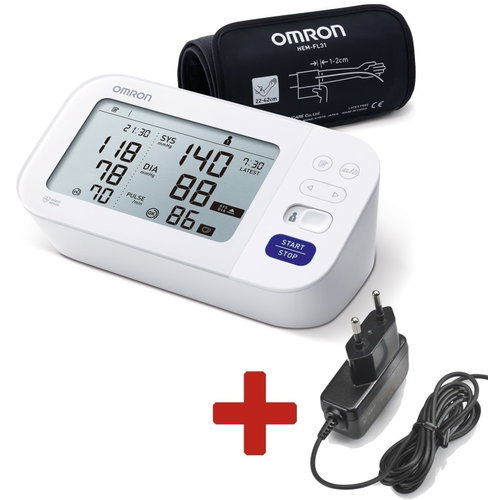 Omron M6 Comfort AFIB Digital Pressure Gauge with Intelli Cuff and AFIB Detection, Convenient Source, 5 year warranty - Pressure Monitor - Main image