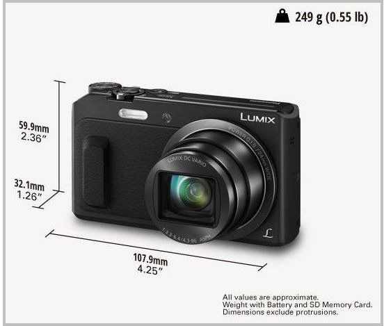 Panasonic LUMIX DMC-TZ57 - Digital Camera | alza.sk