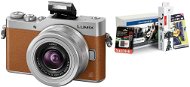 Panasonic LUMIX DMC-GX800 barna + 12-32mm objektív + Alza Foto Starter Kit 32GB - Digitális fényképezőgép