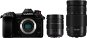 Panasonic LUMIX DC-G9 + Leica 12-60mm f/2.8-4.0 ASPH Power OIS, fekete + Lumix G Vario 100-300mm f/4.0 - Digitális fényképezőgép
