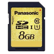 Panasonic HiSpeed Secure Digital 8GB class 10 UHS-I  - Memory Card