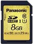 Panasonic HiSpeed Secure Digital 8GB class 10 UHS-I  - Memory Card