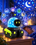 One Fire WH-E13_mus children's night sky projector with 12 motifs and 84 light modes - Light Projector