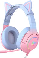 Onikuma K9 With Cat Ears Pink Blue - Herní sluchátka