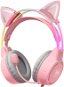 Onikuma X15 PRO With Cat Ears Pink - Gamer fejhallgató