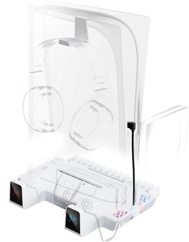 ONIVERSE Multifunkční stojan Nexus 5 pro PS5 bílý - Game Console Stand - Main image