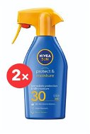 NIVEA SUN Protect & Moisture Trigger Spray SPF 30 2 × - Napozó spray