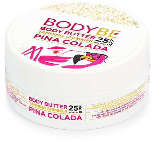 BODYBE Suntan Butter with Shimmering Effect SPF 25 - Pina Colada 150ml - Sunscreen - Main image
