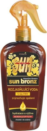 VIVACO SUN WATER Flower Tanning Water with Glitter 300ml - Sun Spray - Main image