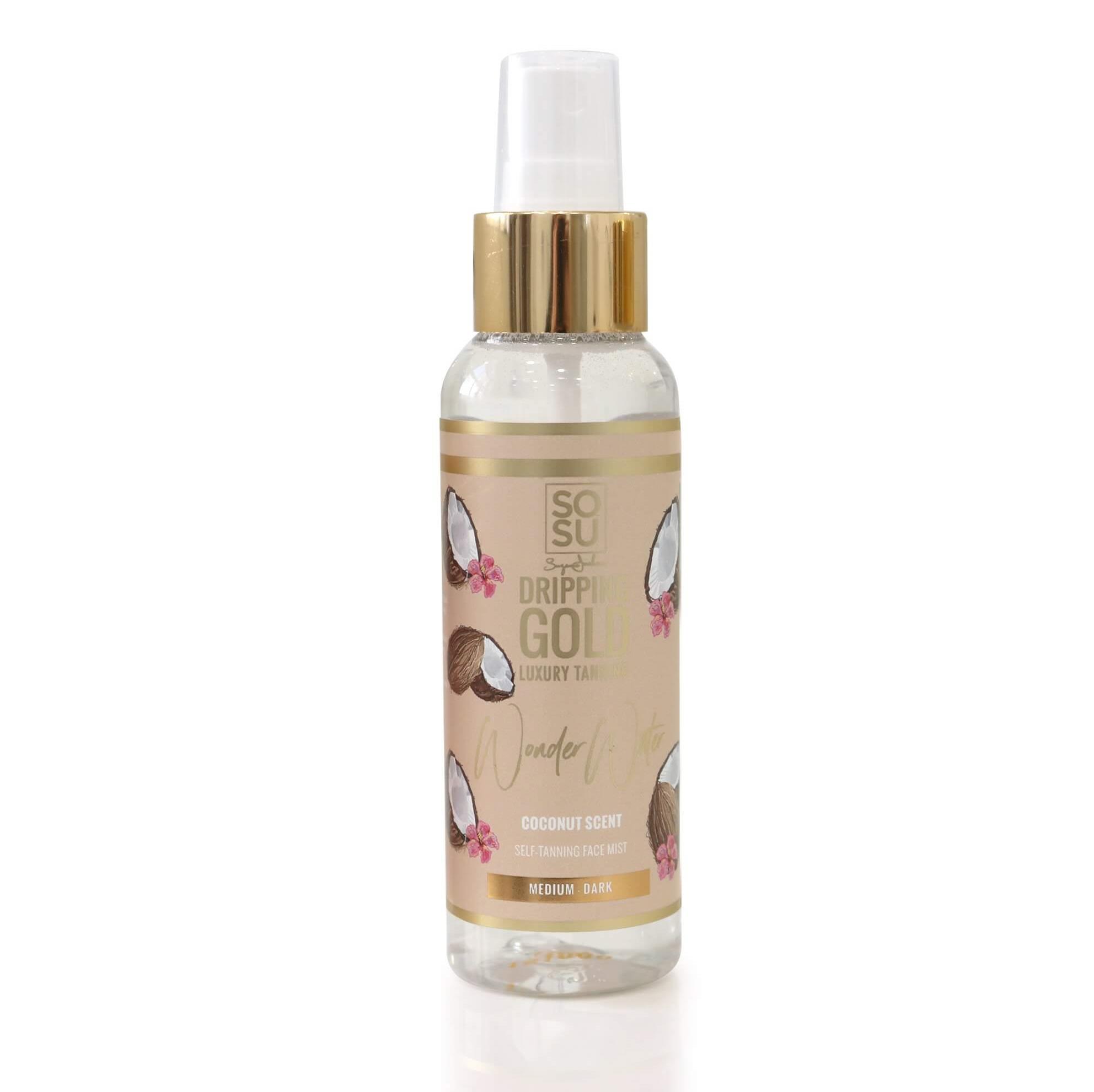 DRIPPING GOLD Wonder Water Önbarnító permet, kókusz, medium/dark 100 ml