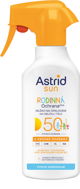 ASTRID SUN Rodinné mlieko na opaľovanie sprej SPF 50 270 ml - Mlieko na opaľovanie